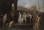 Benjamin West Agrippina Landing at Brundisium with the Ashes of Germanicus France oil painting artist